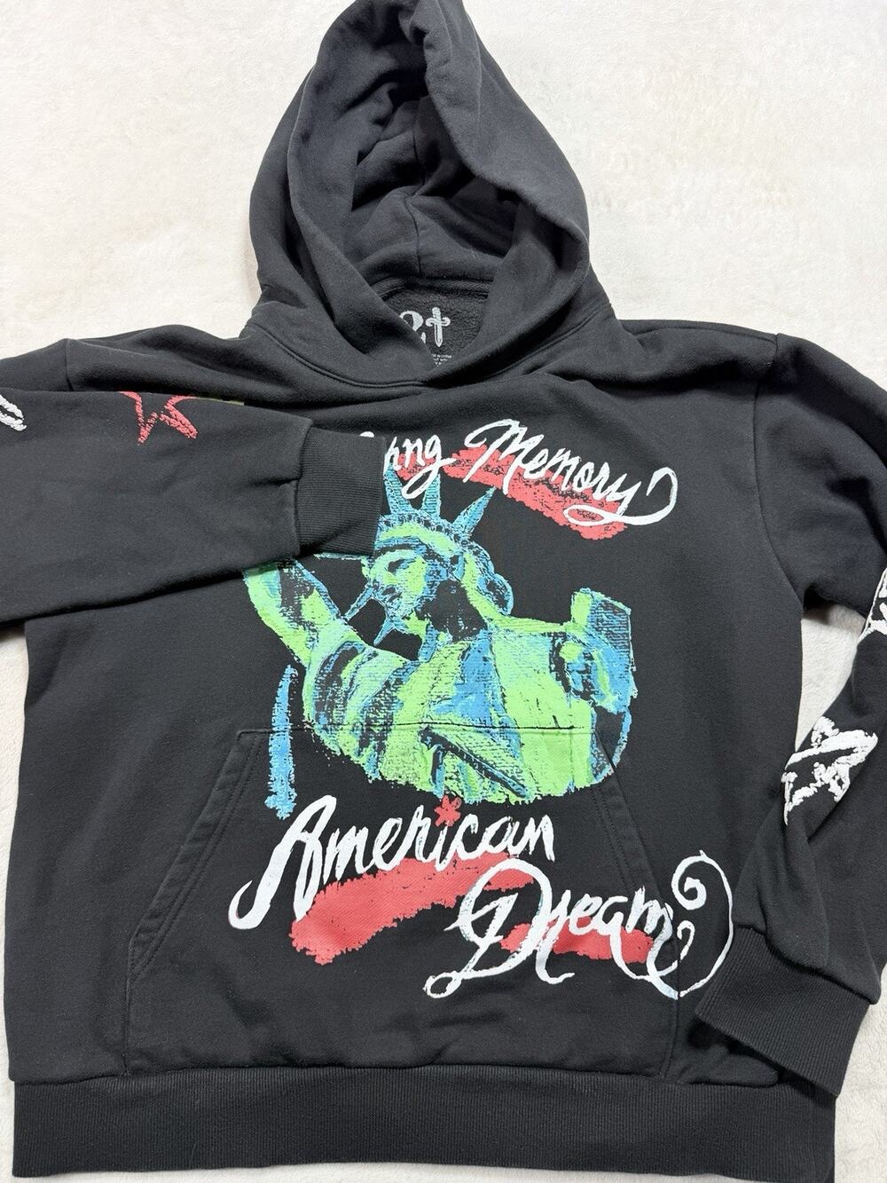 21 Savage American Dream Hoodie Governors Ball NYC 2024 Tour Merch Black Sz L
